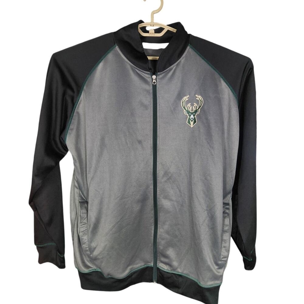 Majestic Milwaukee Bucks Track Jacket Men's 2X